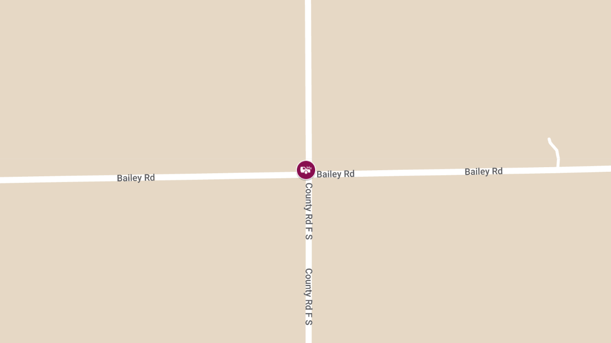 2-Car Accident at Cty F & Bailey Rd, Injuries Reported