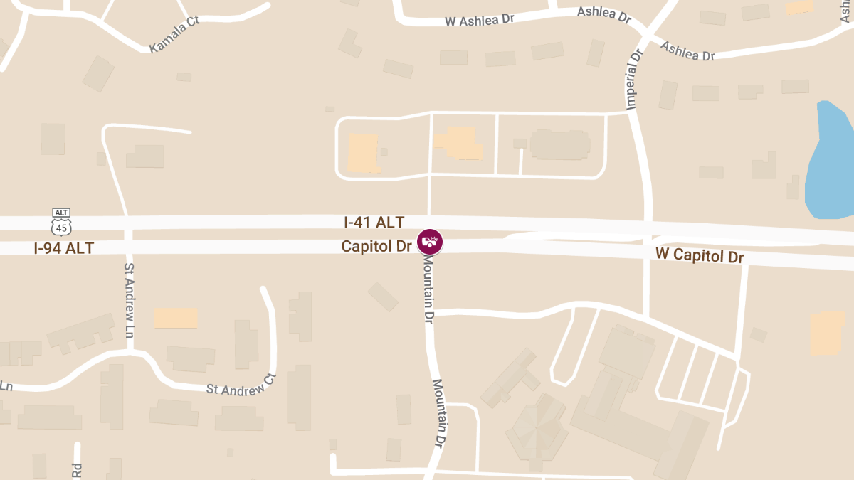 2 Injured in Rollover Crash at Capitol Dr & Mountain Dr