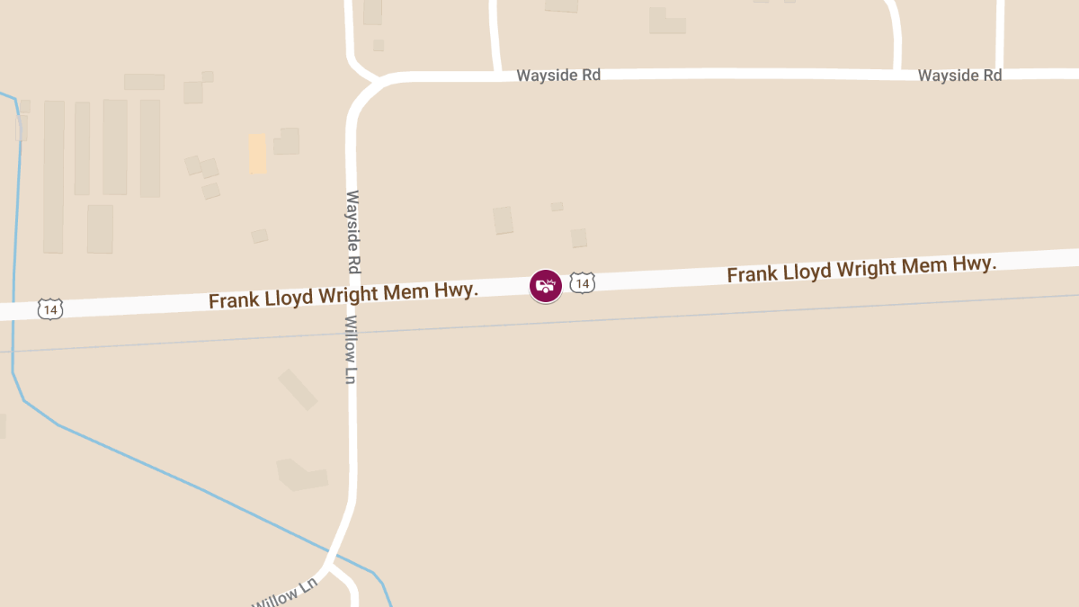 3 Injured in Fiery Head-On Crash on US Hwy 14 Near Willow Ln