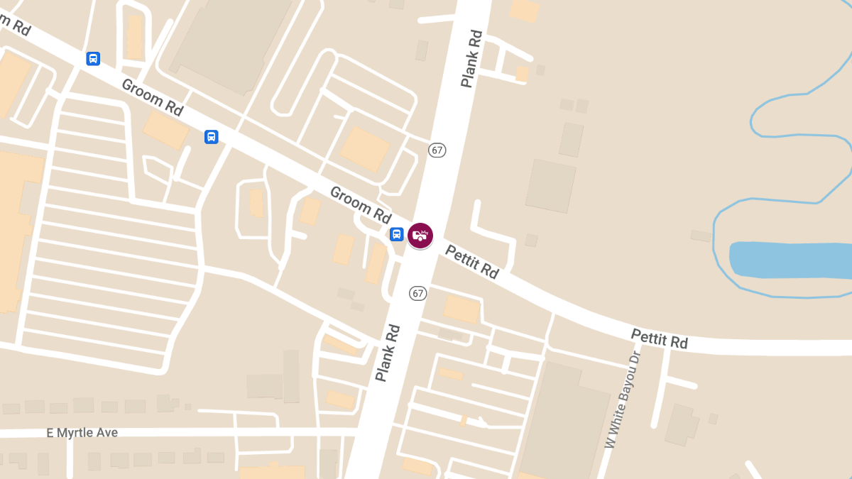 Accident With Injury at Plank Rd and Groom Rd