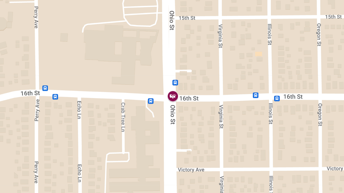 Accident at Ohio St & 16th St, Injuries Reported