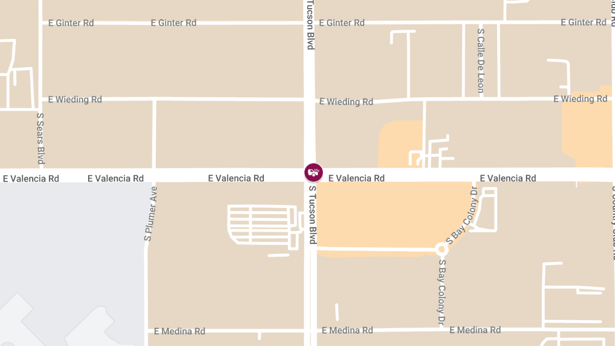 Accident with Injuries at Valencia and Tucson Blvd