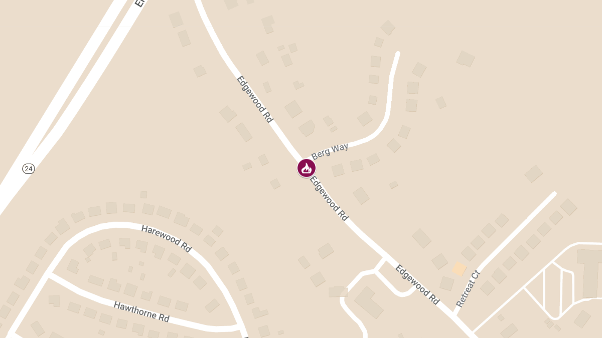 Apartment Fire in the 600 Block of Edgewood Road