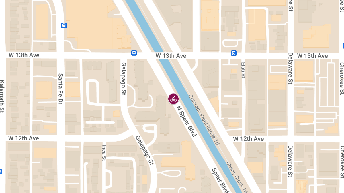 Bicycle Accident with Injuries at 1300 Block of Speer Blvd