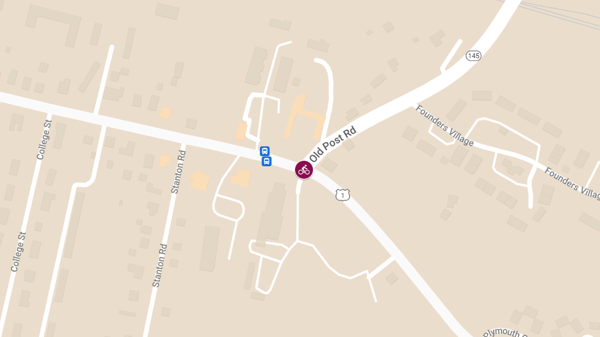 Bicyclist Injured in Collision at East Main St Route 1 and Old Post Rd Route 145