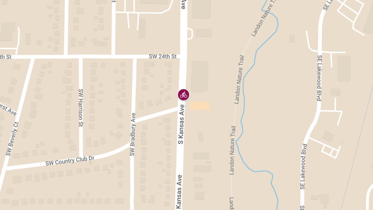 Bicyclist Injured in Crash on S Kansas Ave