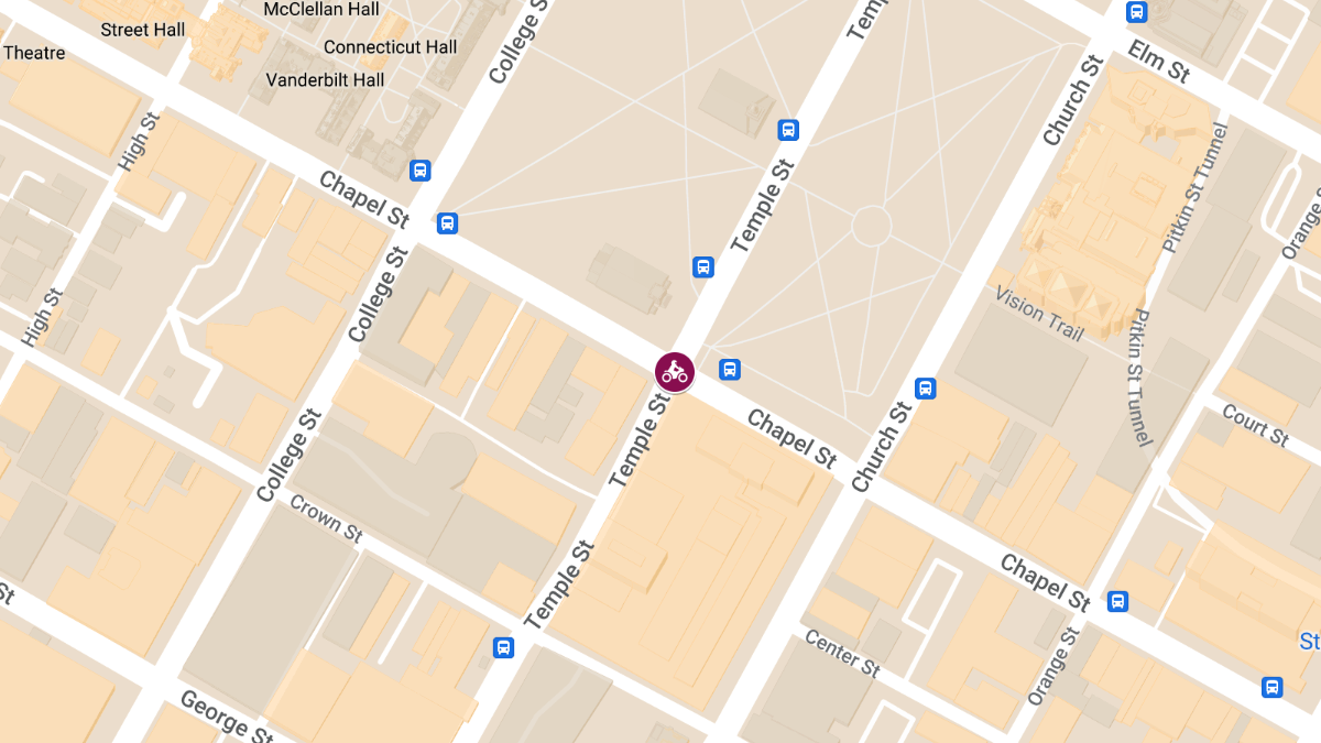 Bicyclist Injured in Vehicle Accident at Chapel St and Temple St