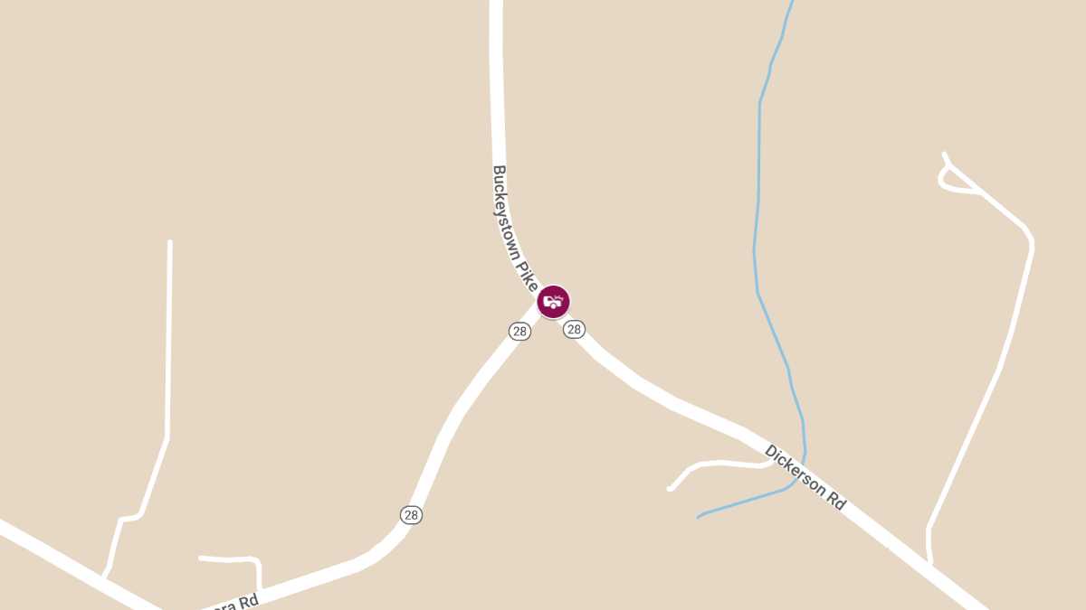 Chest Pain Reported After Vehicle Accident on Buckeystown Pike Near Tuscarora Rd