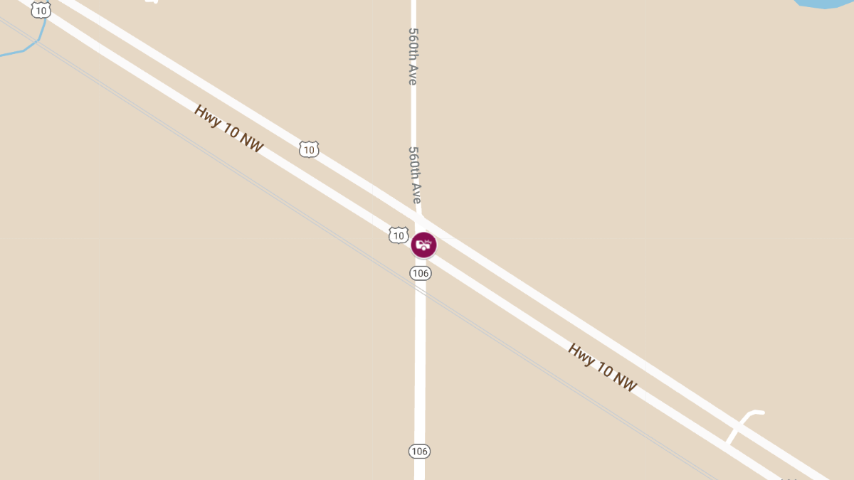 Collision on HWY 10 at MN HWY 106 Results in Injuries