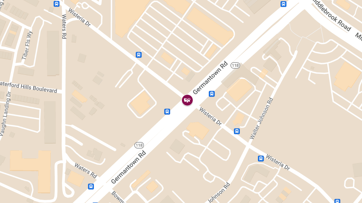 Collision with Entrapment at Germantown Rd and Wisteria Dr