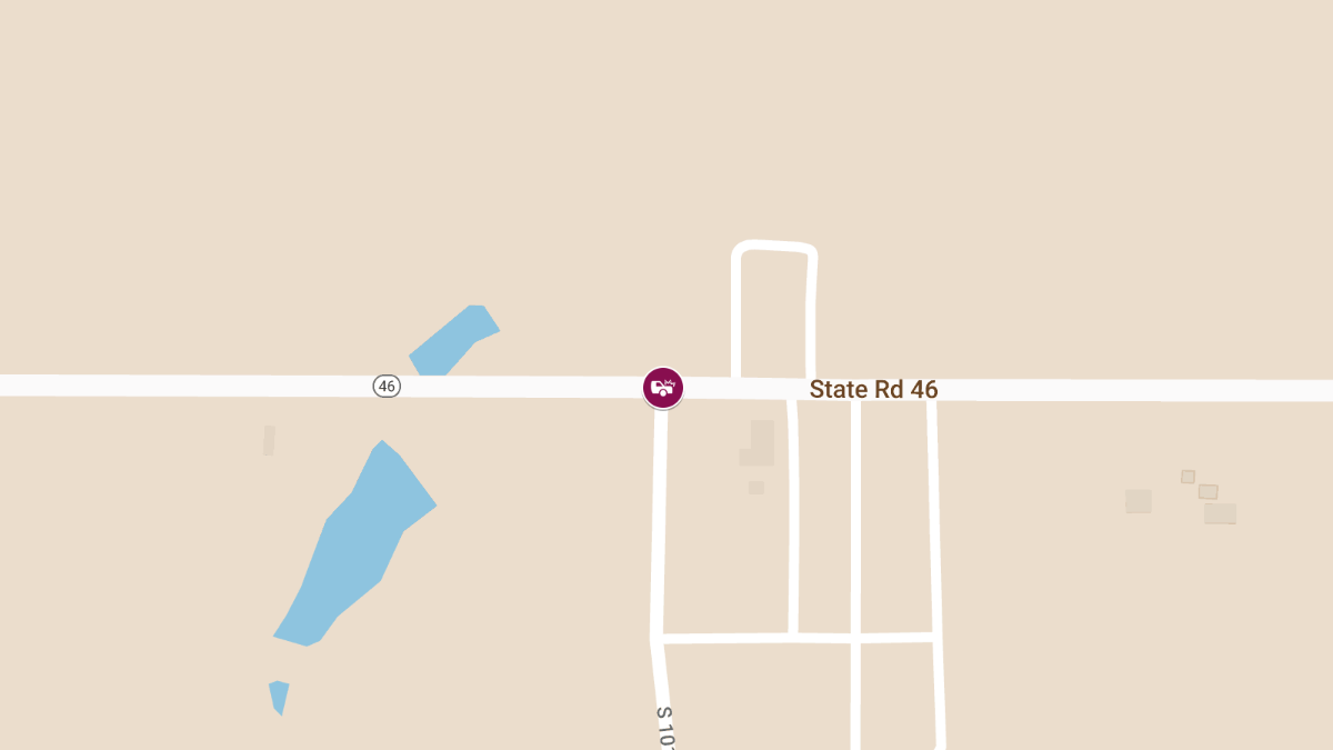 Crash at SR 46 and S Clingerman