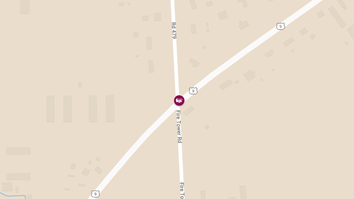 Crash with Entrapment at County Seat Hwy and Fire Tower Rd