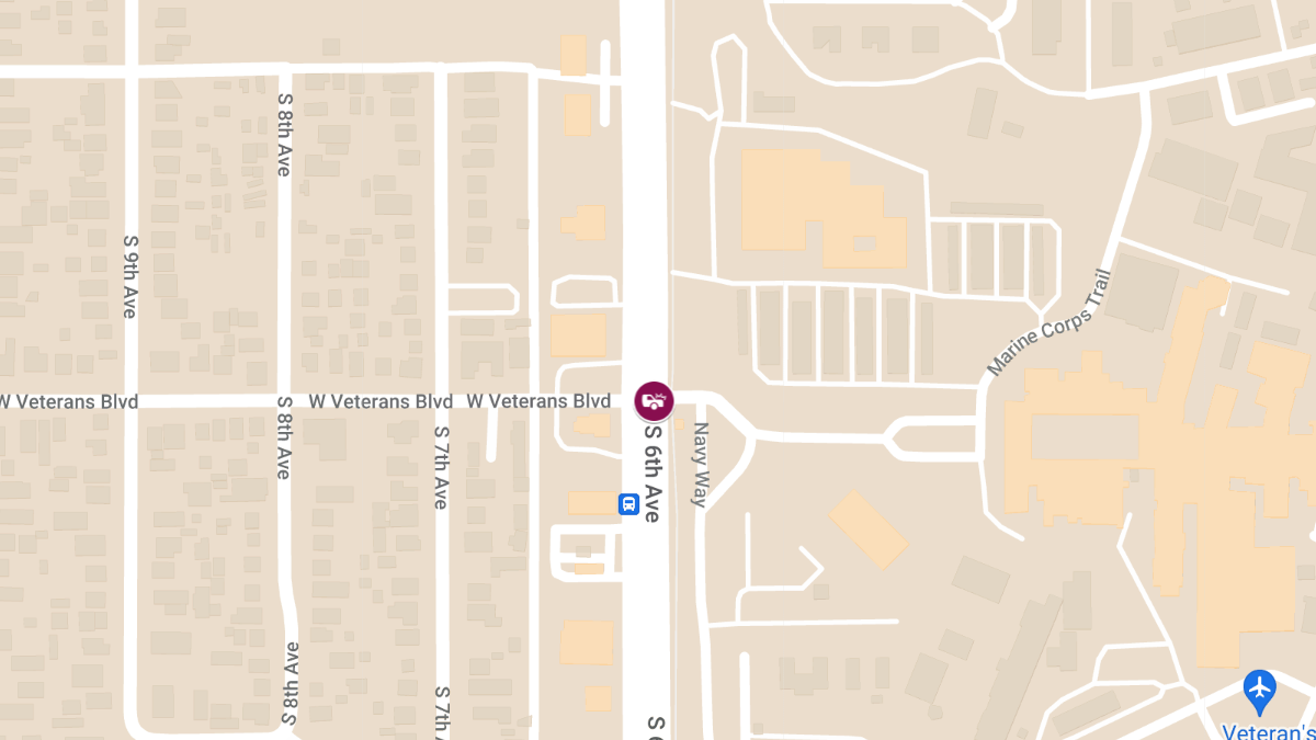 Crash with Injuries at 6th Ave and Veterans