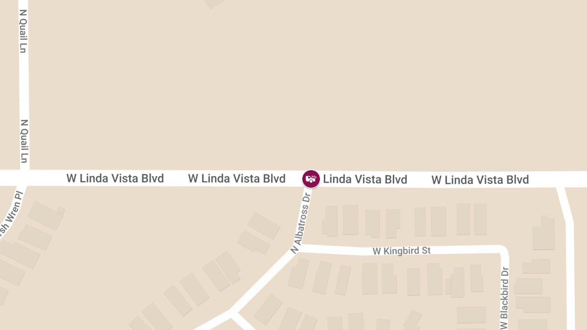 Crash with Injuries at Linda Vista and Albatross Dr
