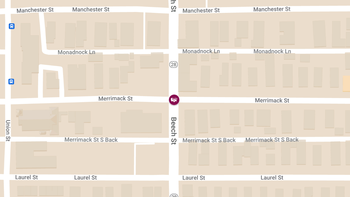 Crash with Injuries at Merrimack St and Beech St