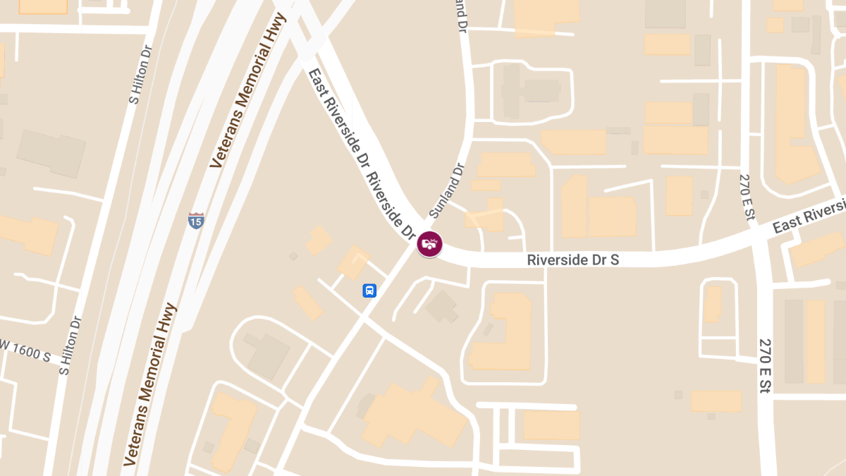 Crash with Injuries at Riverside Dr & Convention Center Dr