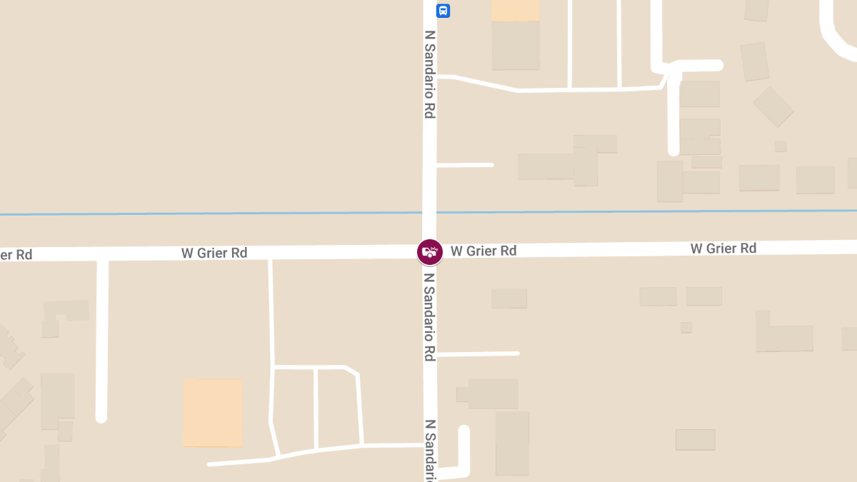 Crash with Injuries at Sandario Rd and Grier