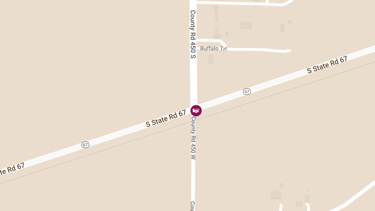 Crash with Injury at S SR67 and S Buffalo Hills Rd