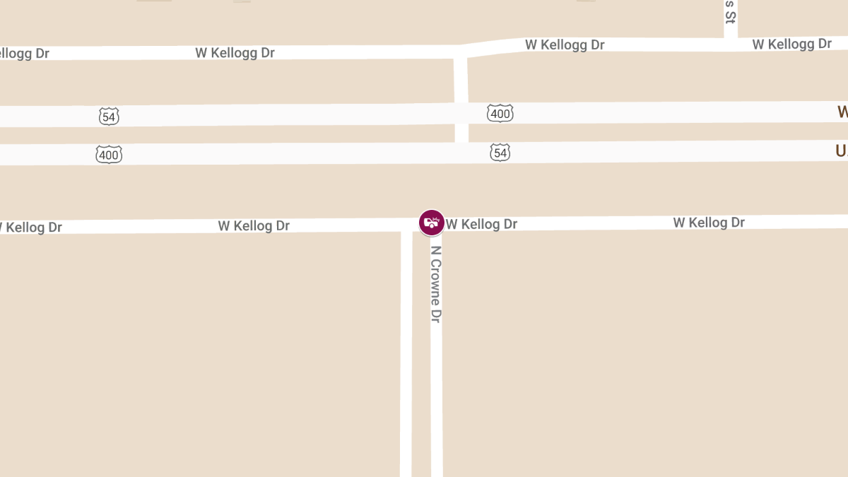 Critical Injuries in Truck-Car Collision at Kellogg & Crowne Dr
