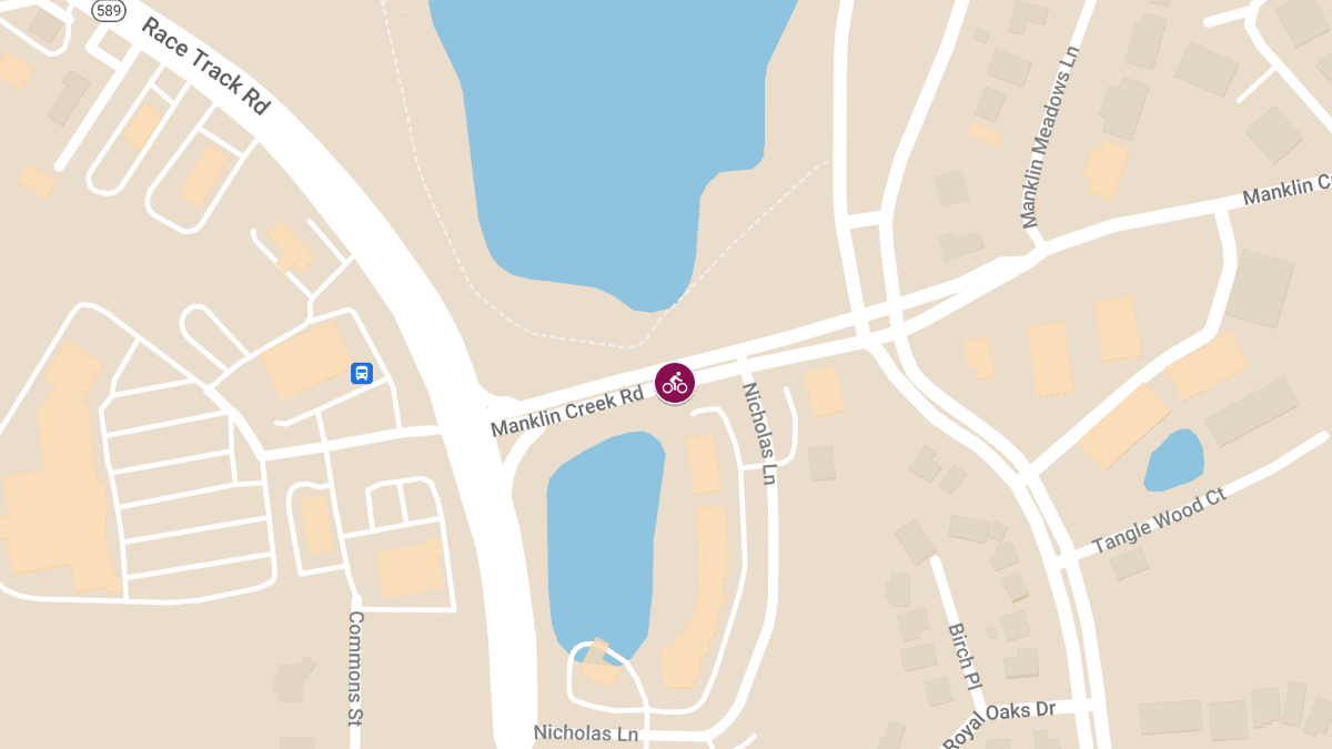 Cyclist Injured in Accident on Manklin Creek Rd near Racetrack Rd