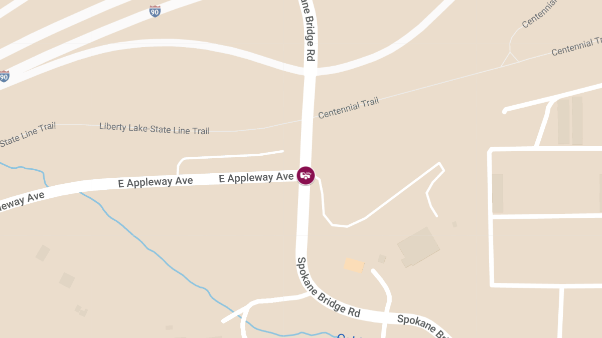 DUI Accident with Injuries at E Appleway Ave and Spokane Bridge Rd