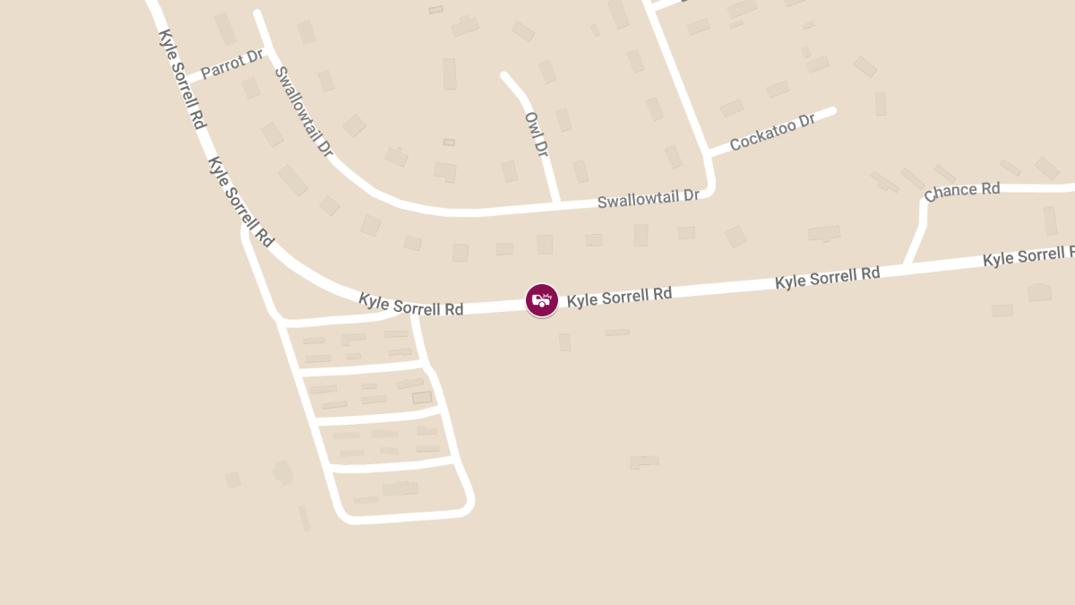 Fatal Accident on Kyle Sorrell Rd near Chance’s Trailer Park
