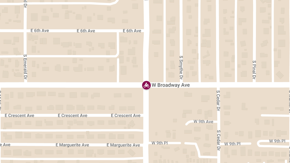 Fatal Car-Motorcycle Crash on Broadway Rd at Meridian Rd