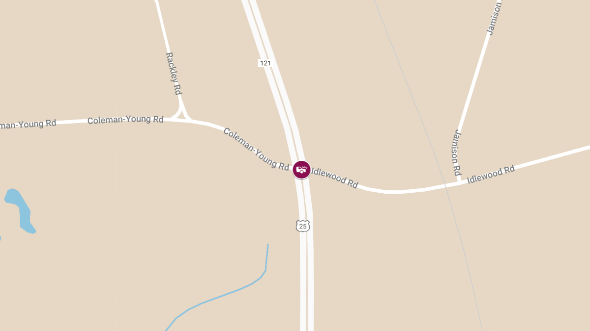 Fatal Collision on Hwy 25 S at Coleman Young Rd