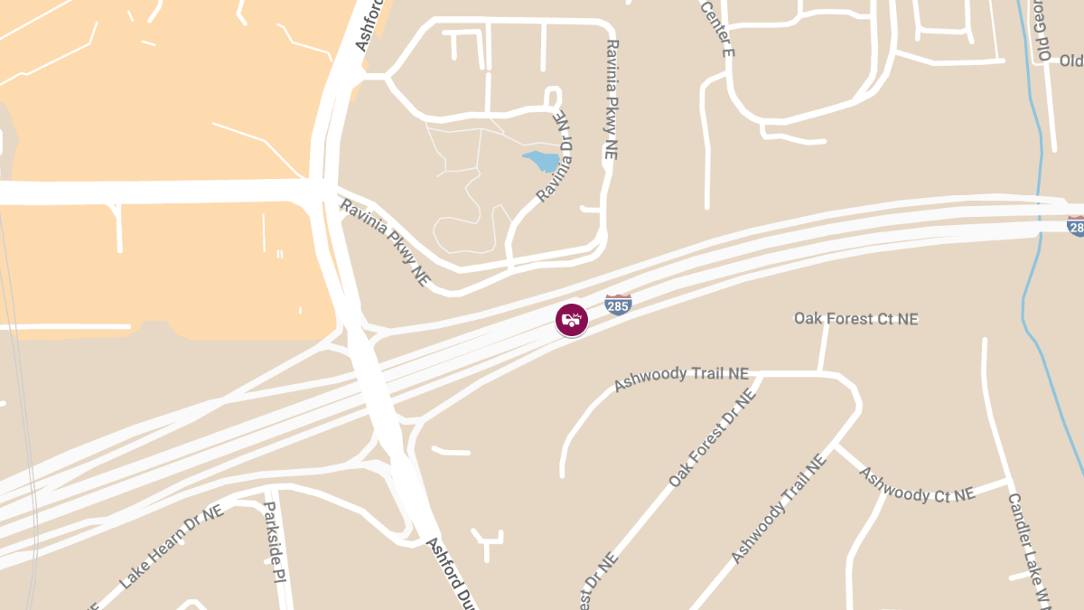 Fatal Injury in Multi-Vehicle Crash on I-285 Near Ashford Dunwoody Rd Exit