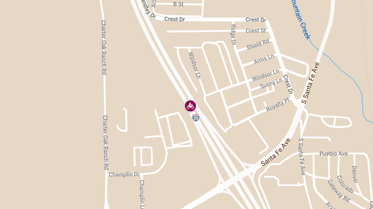 Fatal Motorcycle Accident on I-25 S near Pikes Peak Intl Raceway