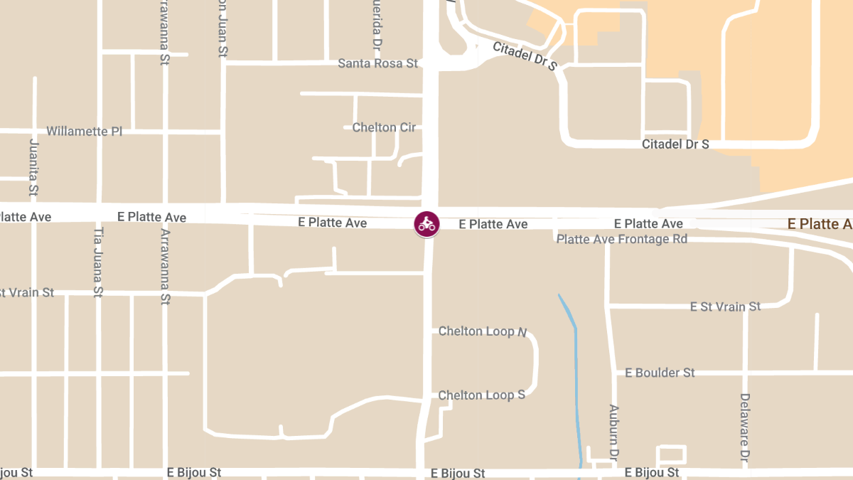 Fatal Motorcycle Crash at Platte St and Chelton Rd