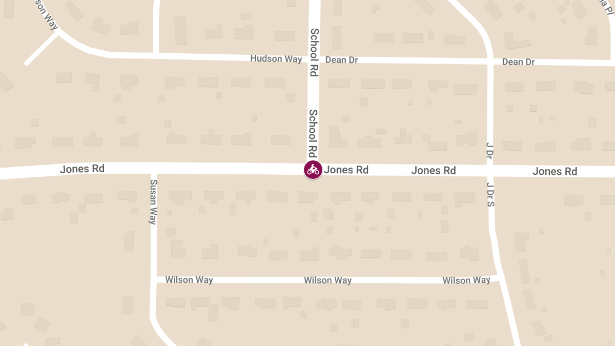 Fatal Motorcycle-Minivan Collision at Jones Rd & School Rd