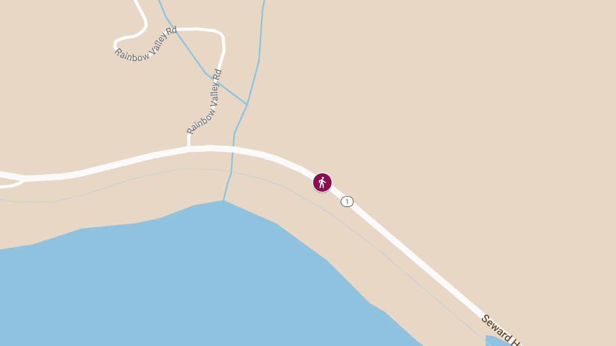 Fatal Pedestrian Accident on Seward Hwy near Rainbow Trailhead
