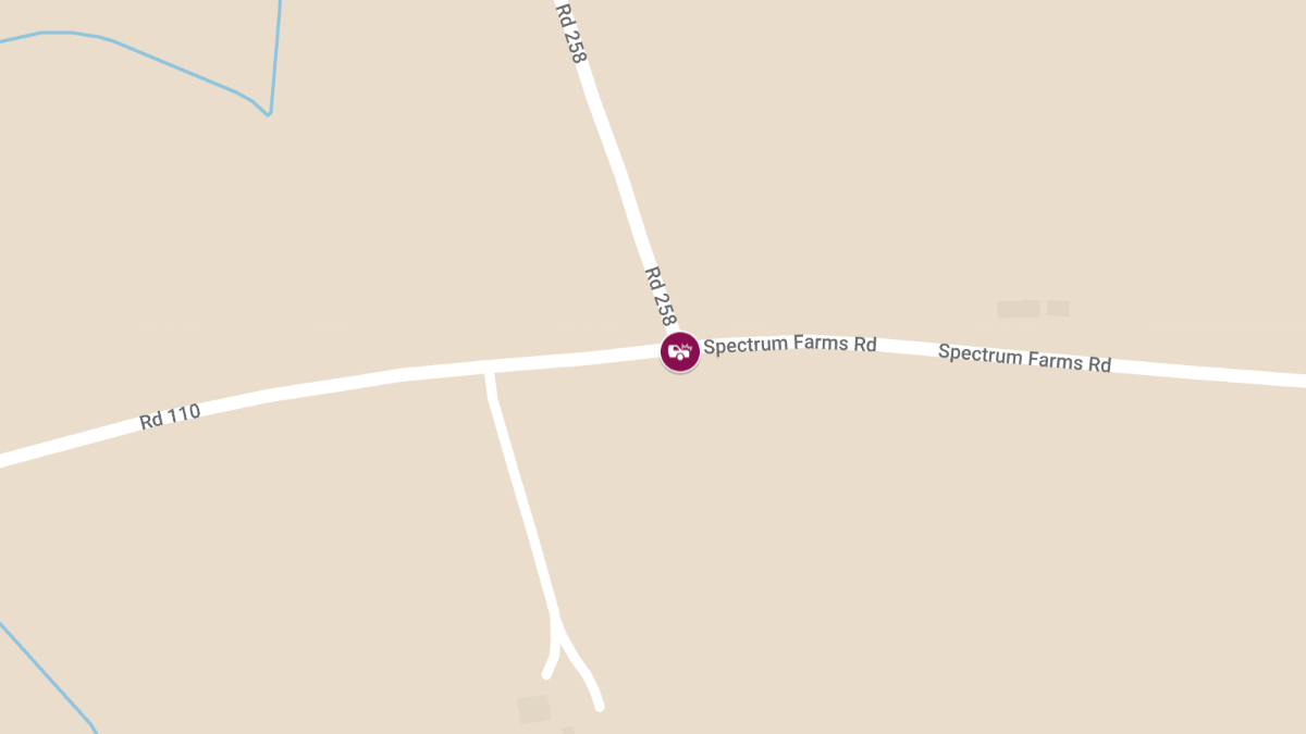 Fatal Vehicle Accident on Spectrum Farms Rd