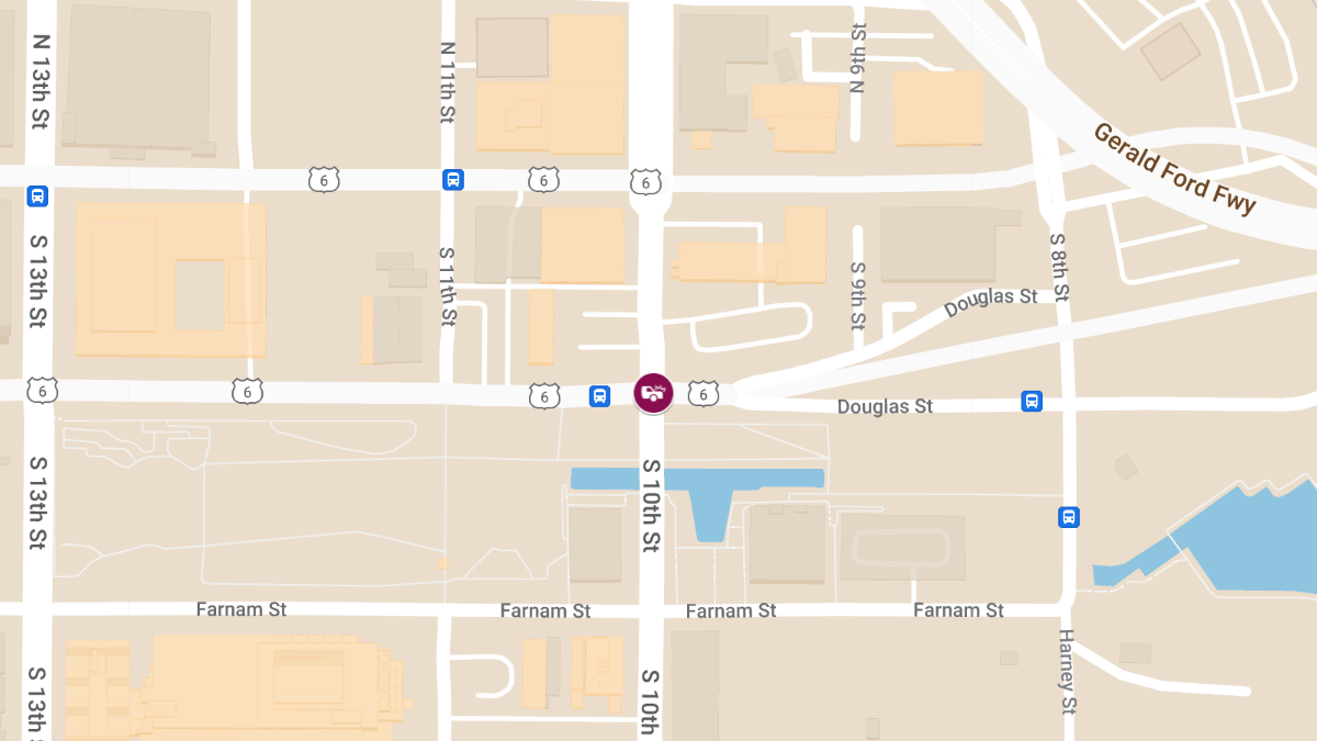 Fiery Crash at 10th and Douglas Streets causes Injuries