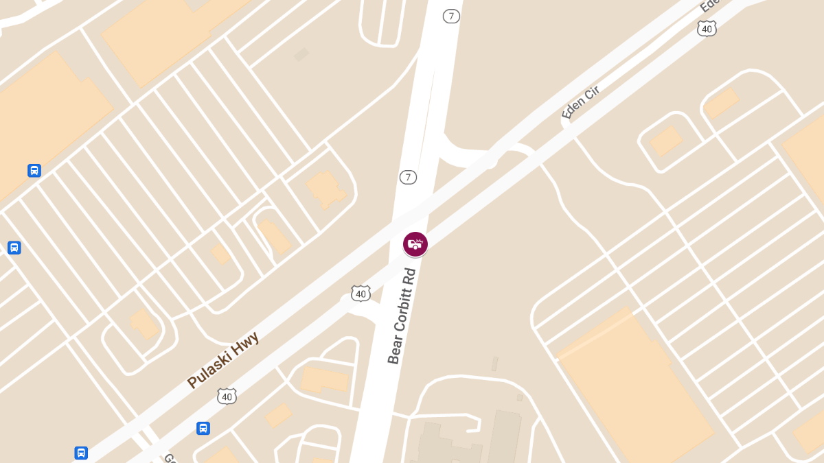 Four Injured in Multi-Vehicle Accident at Pulaski Hwy and Bear Christiana Rd