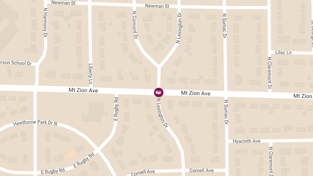 Injuries Reported in Accident at Mt Zion Ave & Lexington Dr