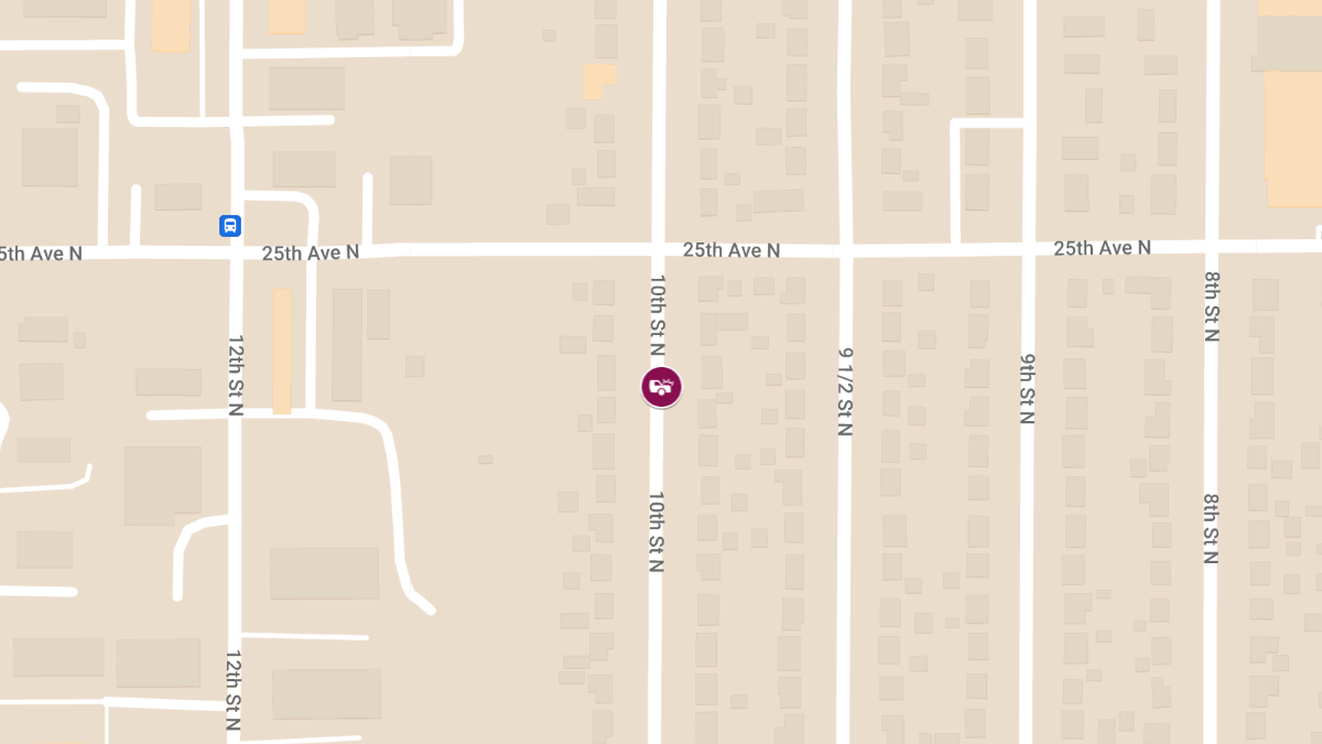 Injuries Reported in Accident on 10th St N