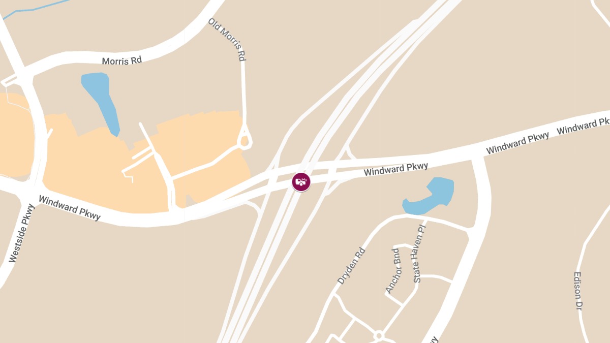 Injuries Reported in Accident on GA 400 near Windward Pkwy