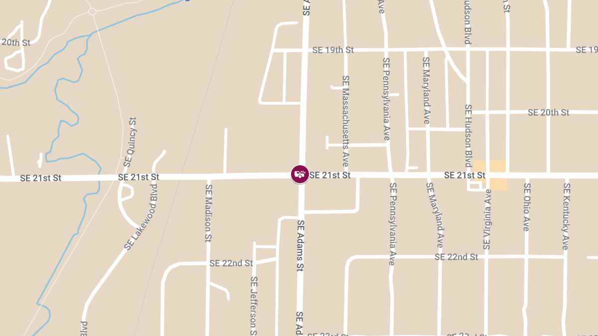 Injuries Reported in Collision at SE 21st St and Adams St