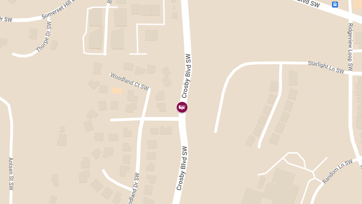 Injuries Reported in Collision on Crosby Blvd SW