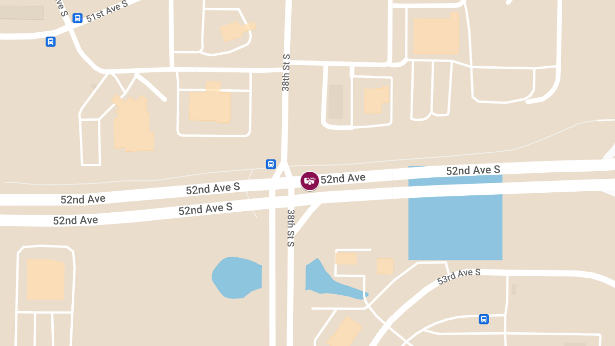 Injuries Reported in Crash on 52nd Ave S