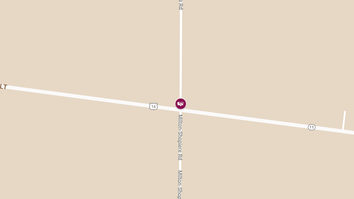Injuries Reported in Head-On Accident on Hwy 14 and Milton-Shopiere Rd