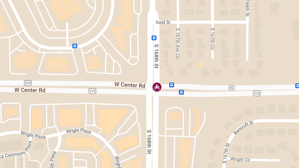 Injuries Reported in Motorcycle Crash at 168th St and W Ctr Rd