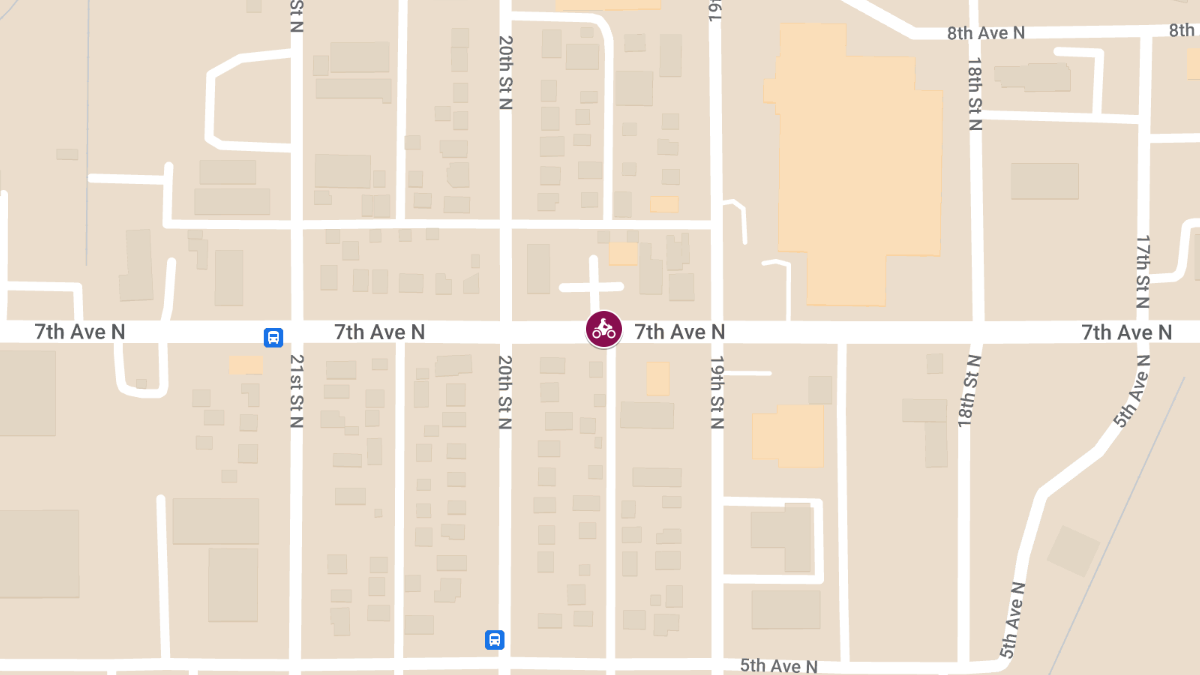 Injuries Reported in Motorcycle and Car Accident on 7th Ave N