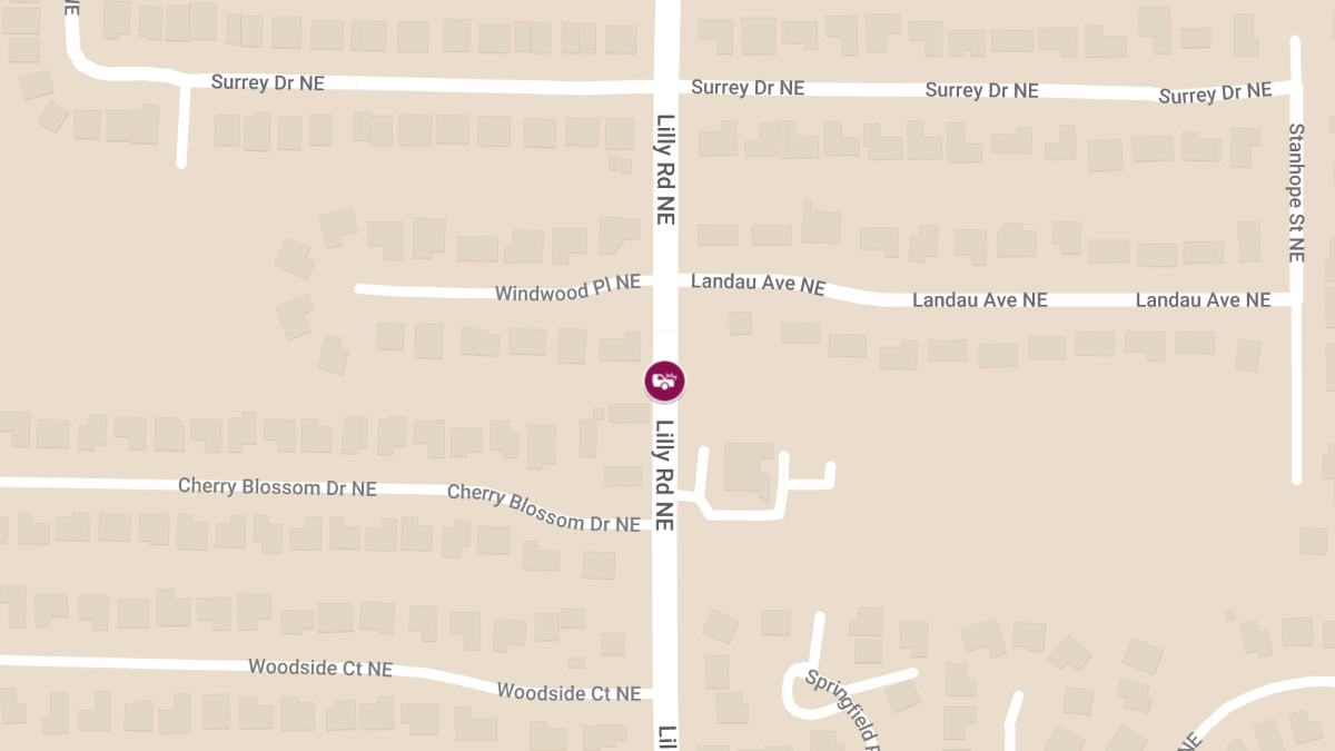 Injuries Reported in Two-Vehicle Accident on Lilly Rd NE