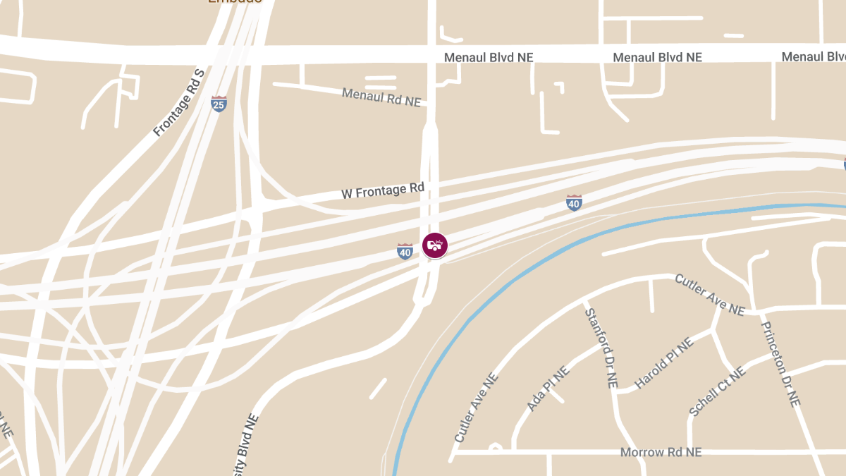 Injuries Reported in Wreck on I-40 WB and University Blvd NE