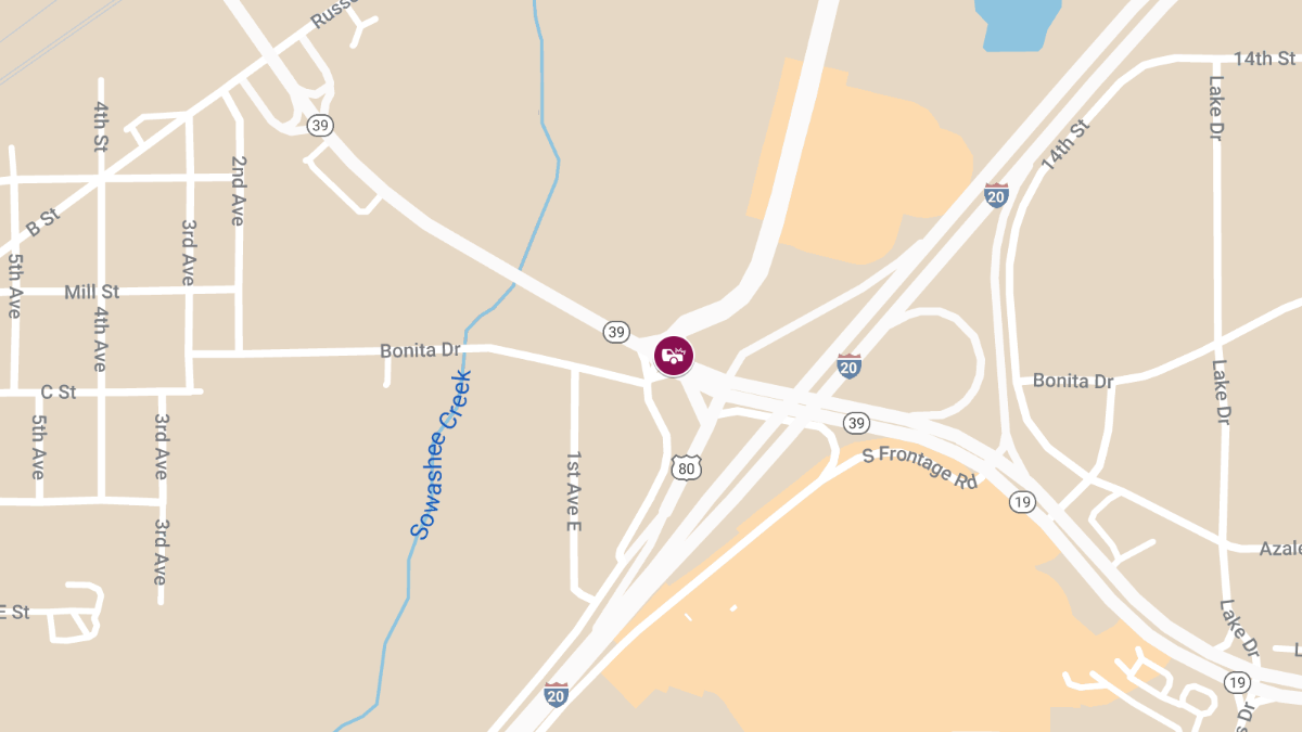 Injuries in Accident at Hwy 39 Byp & Hwy 11/80