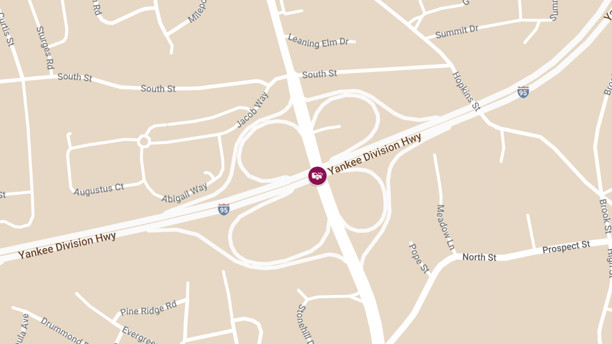Injuries in Crash at I-95 SB & Rte 28