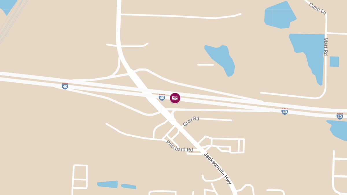 Injuries in Crash on I-40 Near Galloway Exit